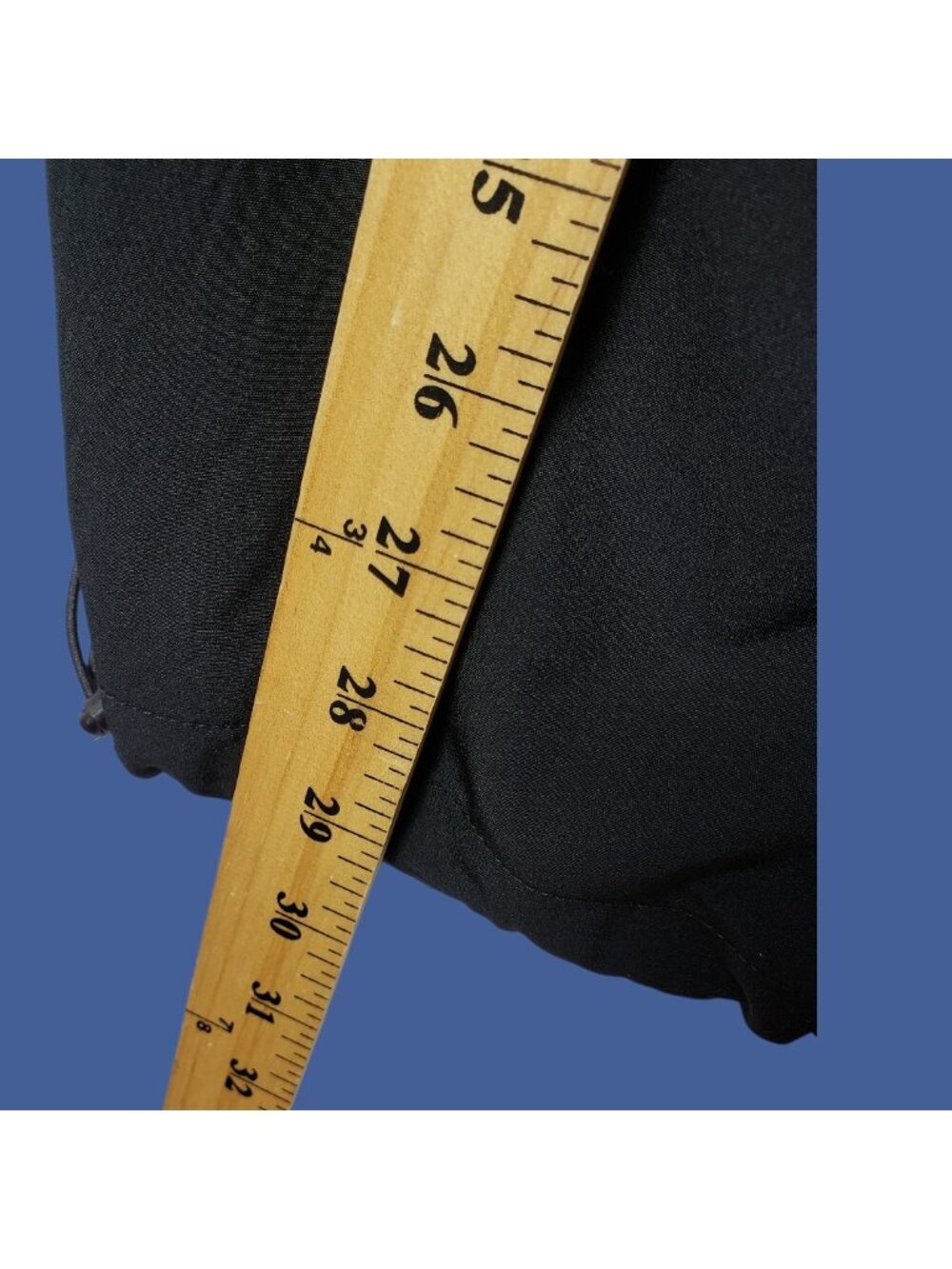 Santiny Womens Cropped Cargo Pants W/Elastic Waist & Adjustable Hem Black Small - Picture 8 of 15